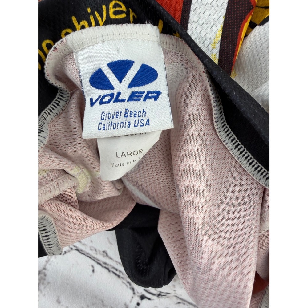 Voler‎ Over The Edge Sports Fruita Colorado Cycling Jersey Mens Large Red Yellow - Picture 3 of 6